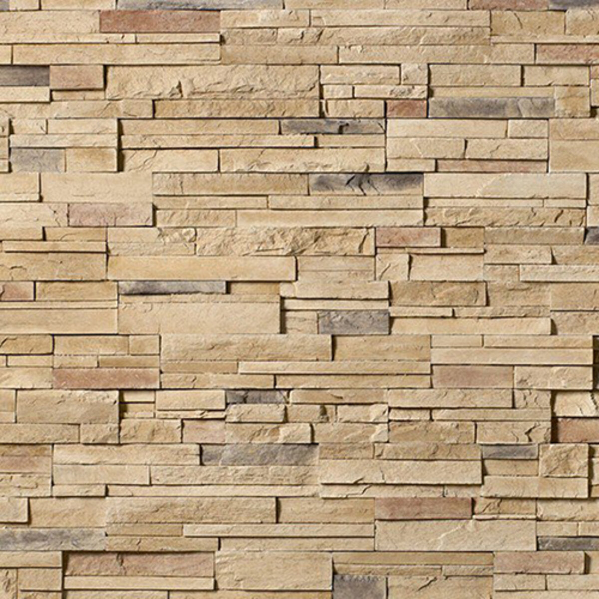 Cultured Stone Pro-Fit Ledgestone Flats Mojave Handipak (11 sq. ft./box ...